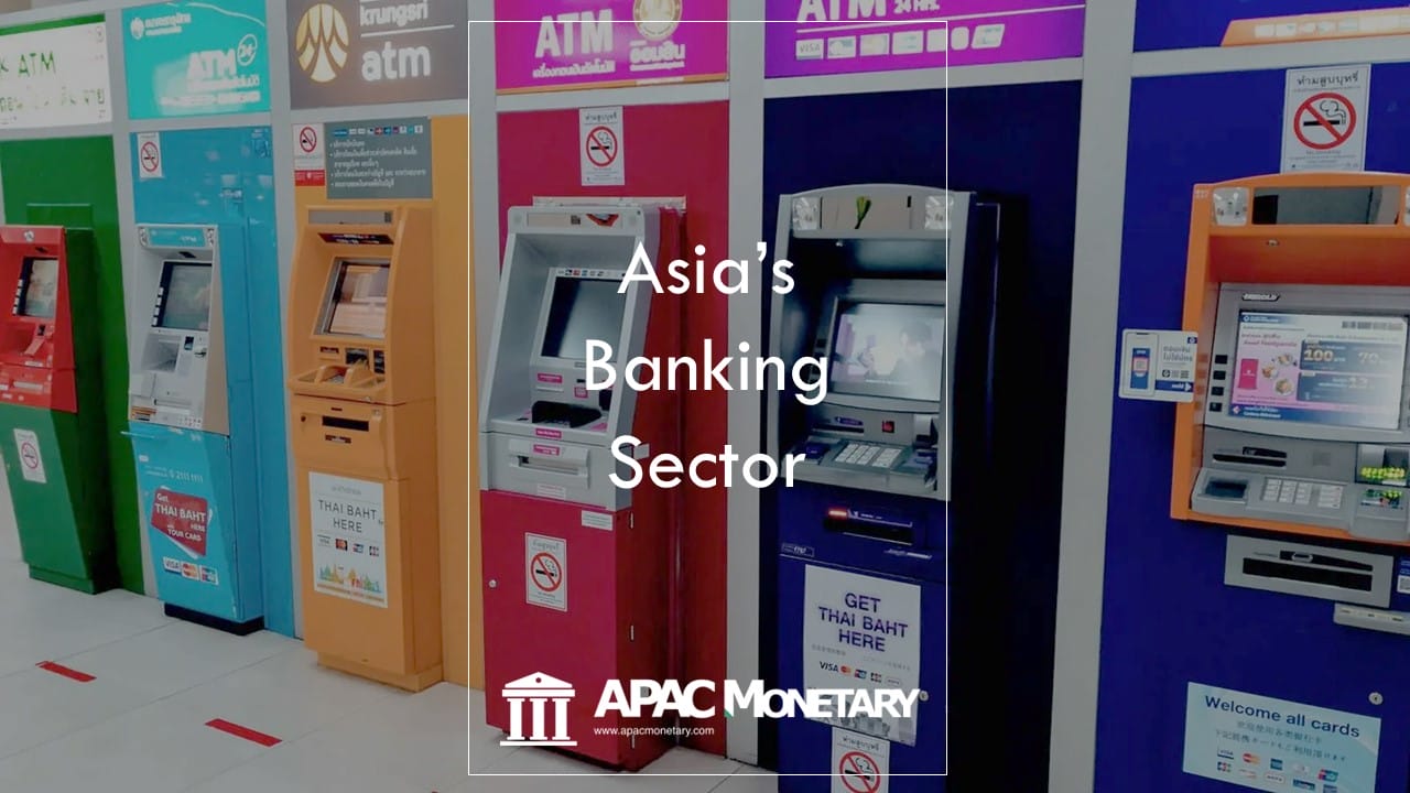 ATM machine represents Asia's banking sector 