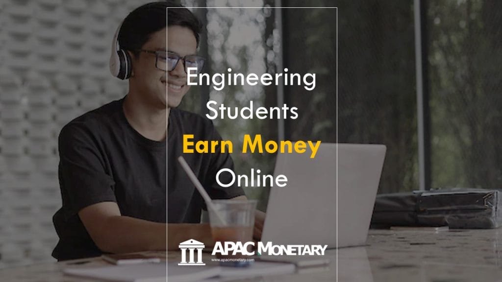 electrical engineering student working online to earn money - side hustle for college students