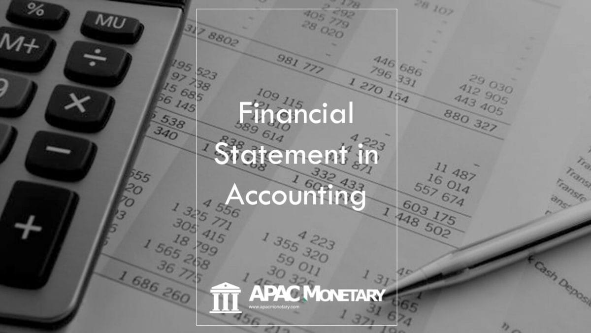 What are the 4 types of financial statements in accounting?
