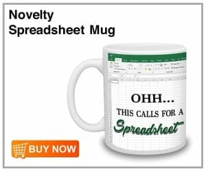 Novelty Spreadsheet Mug