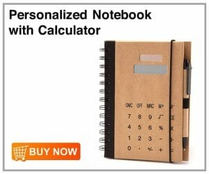 Personalized Notebook with Calculator
