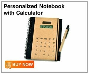 Personalized Notebook with Calculator