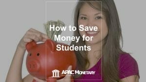 Filipino student with a piggy bank